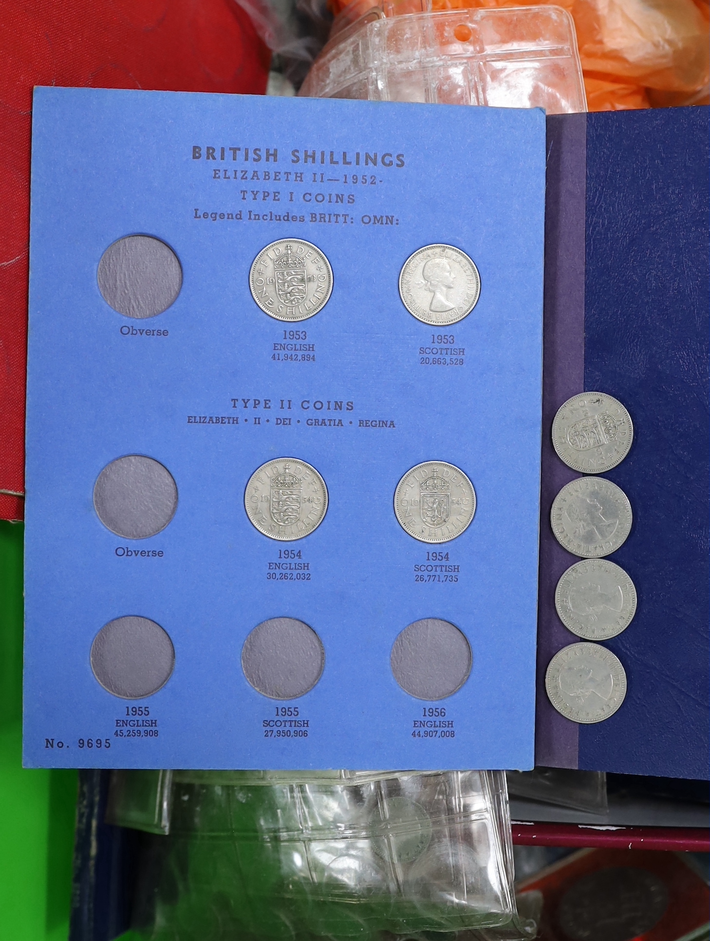 Commonwealth coins and George V to QEII coins including commemorative crowns etc, one box